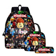 3pcs Roblox Schoolbag Lunch Bag Pencil Case Set Backpack Kids Education Gift