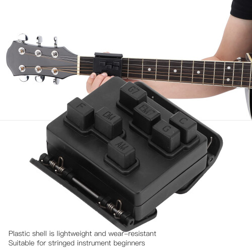 Ukulele Chord Trainer with Clear Note Marks, ClipOn Learning Aid for Soprano and Concert 1