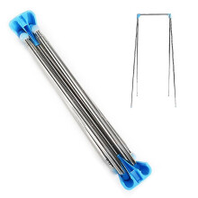 Stainless Steel Foldable Clothes Hanger, Telescopic Drying Rack with Non-Slip Feet for Indoor Outdoor Use, No Assembly