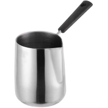 Tygielek do wosku ze stali nierdzewnej z długim, odpornym na ciepło uchwytem i dzióbkiem do nalewania, do latte art i świec DIY