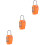 3Pcs Durable Tsa Approved Orange Combination Locks for Luggage 6