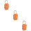3Pcs Durable Tsa Approved Orange Combination Locks for Luggage 9