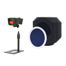 MicrophoneWindshield Sound Isolation Shield Cylindrical Foam MicrophoneCover for Clear Audio Recording for Microphones,D