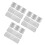 3Sets Überzug Pflanztopf Silber Aluminium Isolierung 3
