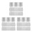 3Sets Überzug Pflanztopf Silber Aluminium Isolierung 5
