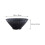 1Pc Creative Ceramic Ramen Bowl Salad Snack Dish Black 3