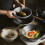 1Pc Creative Ceramic Ramen Bowl Salad Snack Dish Black 6
