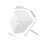 2Pcs White Plastic Paint Storage Bucket with Lid Lightweight Handle 2