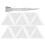5Sets Dreieckige Perlen Sortiertrays Mit Pinzette Und 2