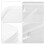 2Pcs White Plastic Paint Storage Bucket with Lid Lightweight Handle 7