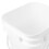 2Pcs White Plastic Paint Storage Bucket with Lid Lightweight Handle 8