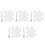 5Sets Dreieckige Perlen Sortiertrays Mit Pinzette Und 6
