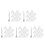 5Sets Dreieckige Perlen Sortiertrays Mit Pinzette Und 7