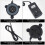 Fish Tank Light Black Round LED Diving Bubble Light for Aquariums 5