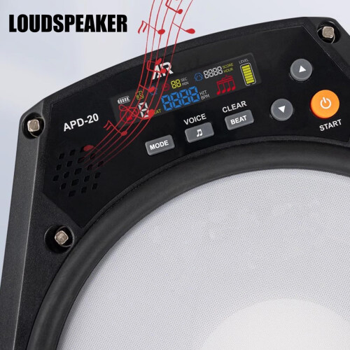 APD20 Electronic Drum Pad with Metronome, Quiet 8 Inch Practice Pad for Rhythm Training 2