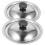 8Pièces Couvercles Pour Pots Bols En Acier Argenté, Multiusage 2