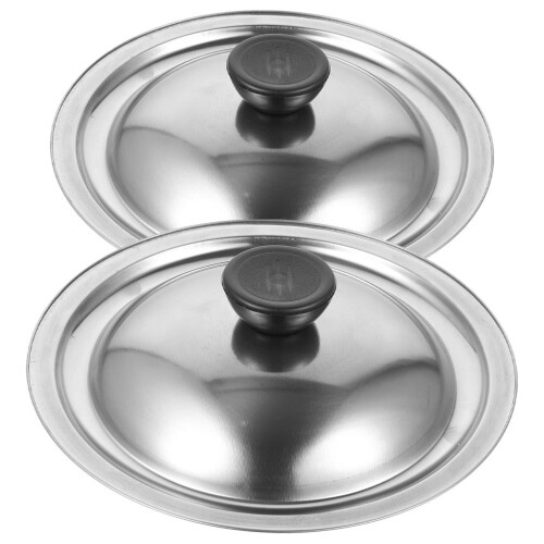 8Pièces Couvercles Pour Pots Bols En Acier Argenté, Multiusage 1