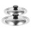 8Pièces Couvercles Pour Pots Bols En Acier Argenté, Multiusage 3