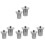 8Pcs Stainless Steel Tea Strainers Fine Mesh Home Silver Tea Infuser 4