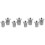 8Pcs Stainless Steel Tea Strainers Fine Mesh Home Silver Tea Infuser 5