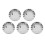 Chrome Radio Stereo Knobs Covers Cap for  Goldwing 1500 GL1500A Aspencade 4