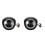 2Pièces Phare LED Noir Compatible Électrique 9