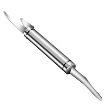 Shrimp Peeler 304 Stainless Steel with Ergonomic Handle for Peeling and Deveining Raw and Cooked Prawns, Fish Gutting and Scaling Tool 23.5cm
