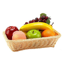 Foam Artificial Fruit Basket Set of 8, Realistic Pomegranate Apple Pear for Home Decoration, Photography Background, Still Life Prop