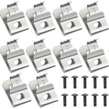 Tool Belt Clips Pack of 10 304 Stainless Steel Includes Screws compatible with N2682411/DCD980/DCD985 for Hanging Tools on Belt, Wall, Shelf
