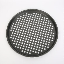 Perforated Pizza Pan 9 Inch Round with Non-Stick Coating, Ensures Crispy Homemade Pizza Easy Clean, Oven Safe to 260C