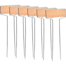 Metal Plant Tags 20 Pack Copper Develops Patina Over Time Long Handle with Large Writing Area for Garden Vegetable Herb Markers