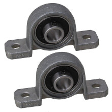 Kussenblokkogellager KP08, zelfuitlijnend met stelschroeven, 8 mm boring voor voedsel- en farmaceutische machines, 2 stuks
