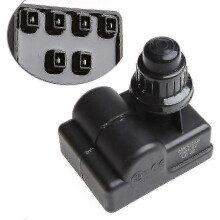 Encendedor de botón para barbacoa de gas, compatible con muchos modelos, diseño de doble enchufe, 1,5 V CC, 7,5 x 5 x 6,5 cm.