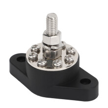 Easy Install 3/8in 180A Power Distribution Block with 8+1 Points and Cover