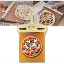 Pizzaschieber aus Naturmaterial mit Antihaftbeschichtung, leicht zu reinigen, mit Aufhängeloch zum Servieren auf dem Ofen oder Grill.
