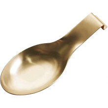 Lepelhouder van roestvrij staal, vintage lepelvormig ontwerp met gepolijst, glad oppervlak, stabiele opbergruimte voor op het aanrecht of de eettafel.