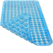 Anti-slip Bath Mat 88x39 cm or 53x53 cm, Anti-mould Machine Washable, PVC-Free Odourless