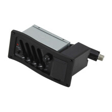 Acoustic Guitar Pickup with Equalizer and Tuner, Precise Tone Control, Easy NoModification Install
