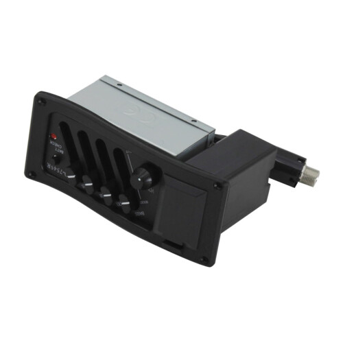 Acoustic Guitar Pickup with Equalizer and Tuner, Precise Tone Control, Easy NoModification Install