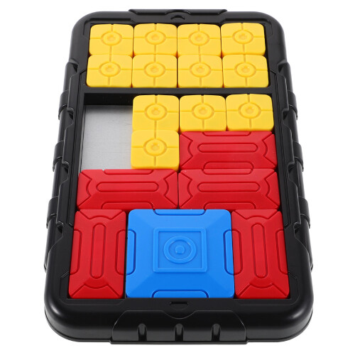4Pcs Black Sliding Puzzle Toy Plastic Brain Teaser Game 2