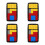 4Pcs Black Sliding Puzzle Toy Plastic Brain Teaser Game 4