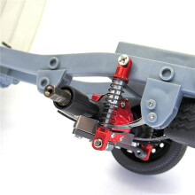2X Stoßdämpfer aus Metall Vorne und Hinten mit Fester Halterung für WPL D12 1/10 RC Auto Upgrades Teile Zubehör,1