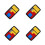 4Pcs Black Sliding Puzzle Toy Plastic Brain Teaser Game 7