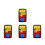 4Pcs Black Sliding Puzzle Toy Plastic Brain Teaser Game 9