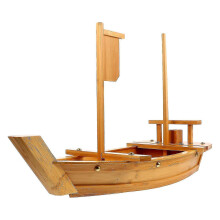 Sushi-Servierschale aus Bambus, Naturholzfarbe, 52,5 x 32,5 x 19,5 cm (20,63 x 12,77 x 7,66 Zoll), robuste Platte für Restaurant und Zuhause