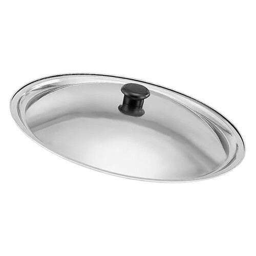 2Pcs Universal Silver Stainless Steel Pot and Pan Lids for Kitchen Use 2