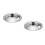 2Pcs Universal Silver Stainless Steel Pot and Pan Lids for Kitchen Use 4