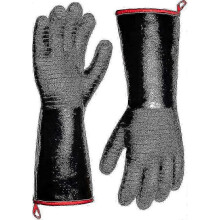 Grill Gloves with Non-Slip Grip, 14 Inch Long Sleeve Heat Protection to 500C for BBQ Oven