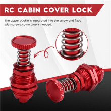 4 Stuks 35 mm Hoge Drukknop Luik Cabine Veer Deksel Slot voor RC Boot Schip Carrosserie Reserveonderdelen Rood
