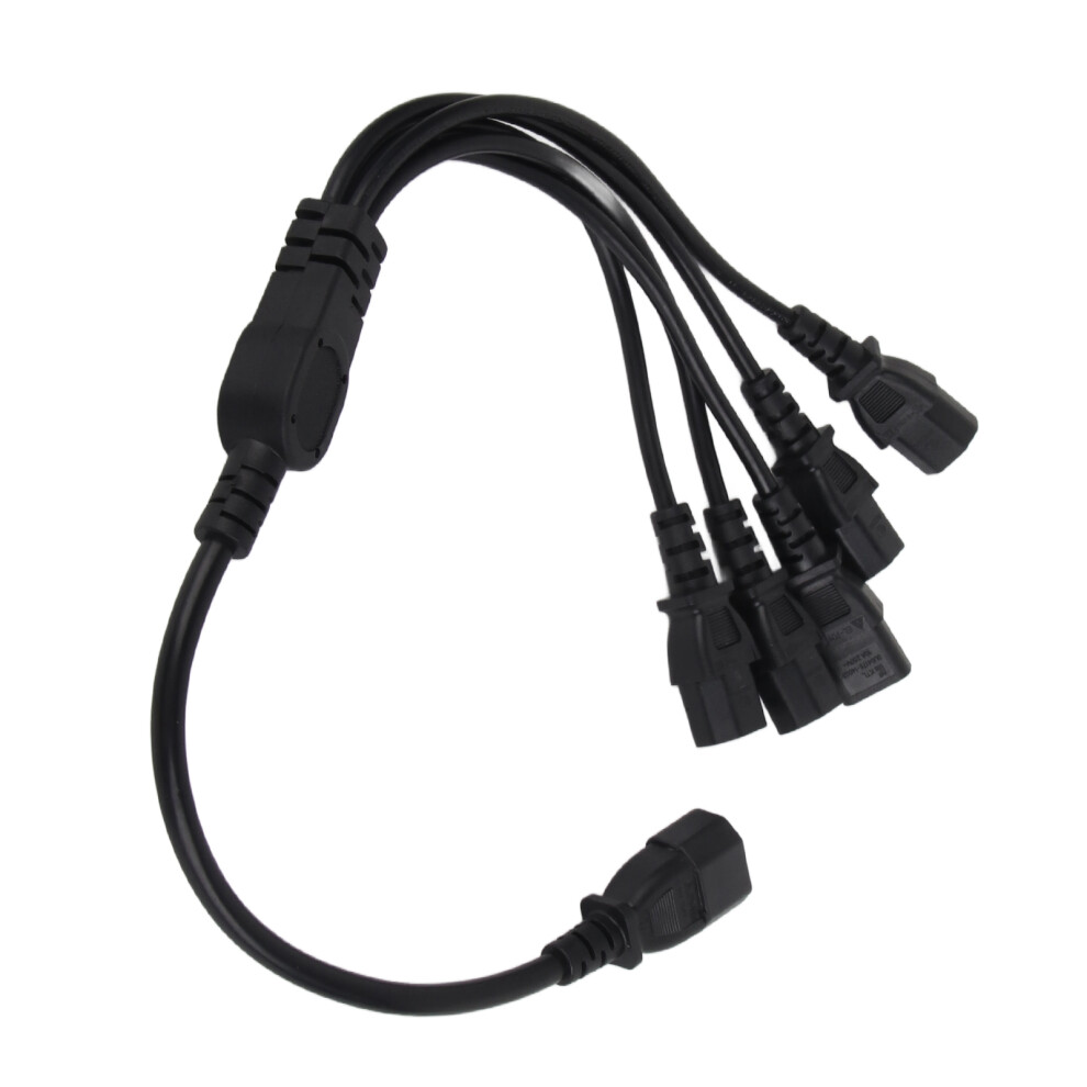 C14 To 5 C13 Power Splitter Adapter Cable 1.6Ft, 10A Pvc 5071389669022